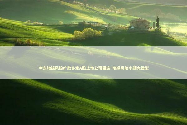 中东地缘风险扩散多家A股上市公司回应-地缘风险小题大做型
