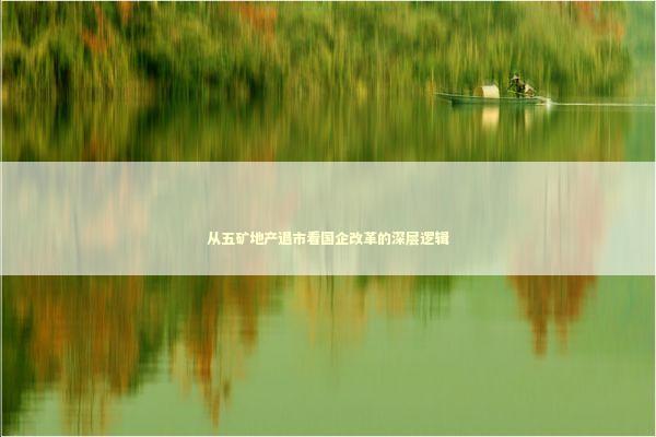 从五矿地产退市看国企改革的深层逻辑