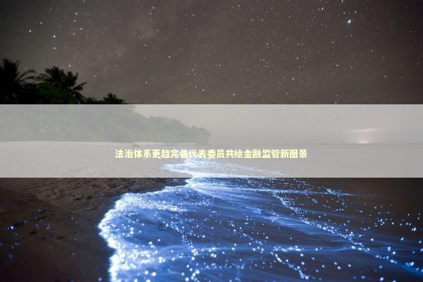 法治体系更趋完善代表委员共绘金融监管新图景