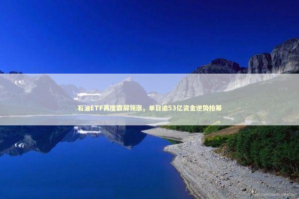 石油ETF再度霸屏领涨，单日逾53亿资金逆势抢筹